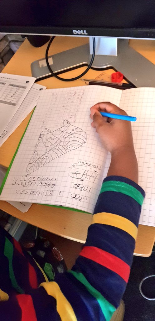 2805Fadeel's tweet photo. Fadeel is doing his Arabic, Art and Timetables homework! https://t.co/iqsqnG5rD3