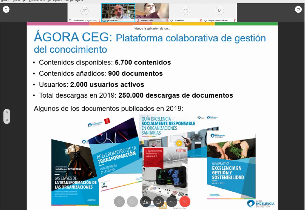Comenzamos la Asamblea General 2020 virtual en la que nuestro Presidente <a href="/ALBERT_RIALTAS/">Alberto Durán</a> y nuestro CEO <a href="/ignaciobabe/">Ignacio Babé</a>,  revisan los logros del año 2019 y reflexionan sobre los retos actuales. #CompartiendoyMejorando #ConstruyendoFUTURO #YoMeQuedoEnCasa
