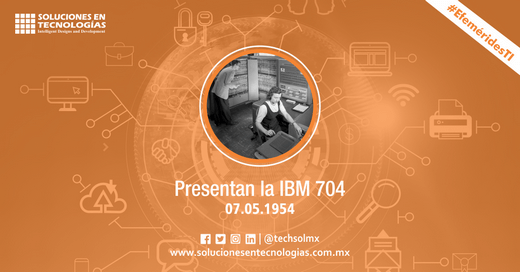 techsolmx's tweet photo. Un día como hoy (07/05/1954): IBM presentaba la IBM 704, desarrollado para ejecutar los lenguajes de programación FORTRAN y LISP, así como el MUSIC 1, primer programa para música. https://t.co/X03rqGL4wu
#SomosSoluciones #EfeméridesTI #IBM #IBM704 #FORTRAN #LISP #MUSIC1 #TIC #IT https://t.co/3CdQ5WhTM4
