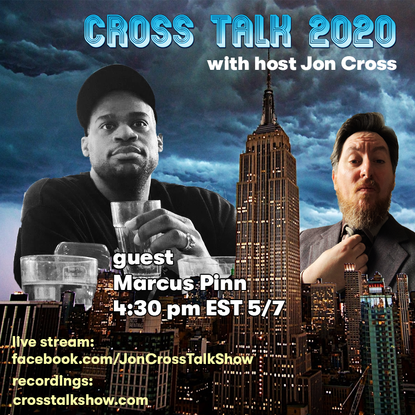 Join us at 4:30pm EST when my guest will be Marcus Pinn of <a href="/PINNLAND_EMPIRE/">PINNLAND EMPIRE</a>, <a href="/ZebrasPod/">Zebras In America</a> and <a href="/thepinksmoke/">The Pink Smoke</a>. He's also the inventor of the side to side movie gifs on Twitter - we'll get into movie chat, film theory and also Marcus' talent for bad ass music mixing! #interview #films