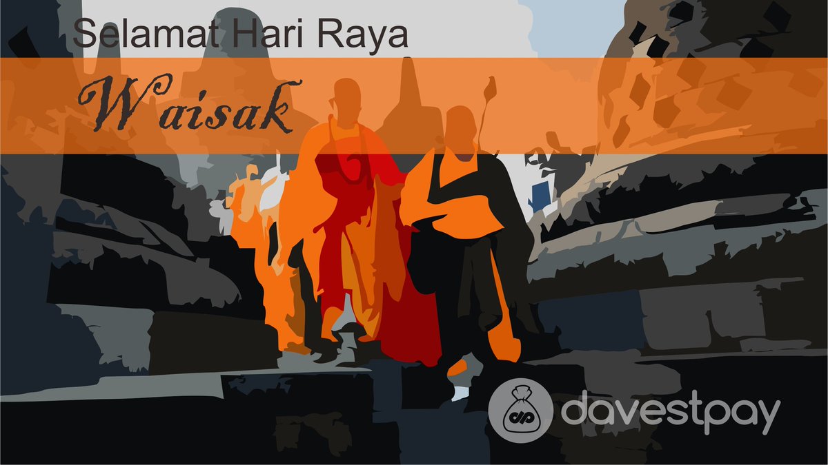 Selamat Hari Raya Waisak 2020
2564 BE
Semoga hidup Anda penuh berkah, damai, dan bahagia . Mari kita berdoa untuk keselarasan bagi semua umat manusia di hari yang baik ini.
Semoga hari ini akan menjadi lebih bersinar bersama cahaya Waisak #waisak 
#Davestpay
#harirayawaisak2020