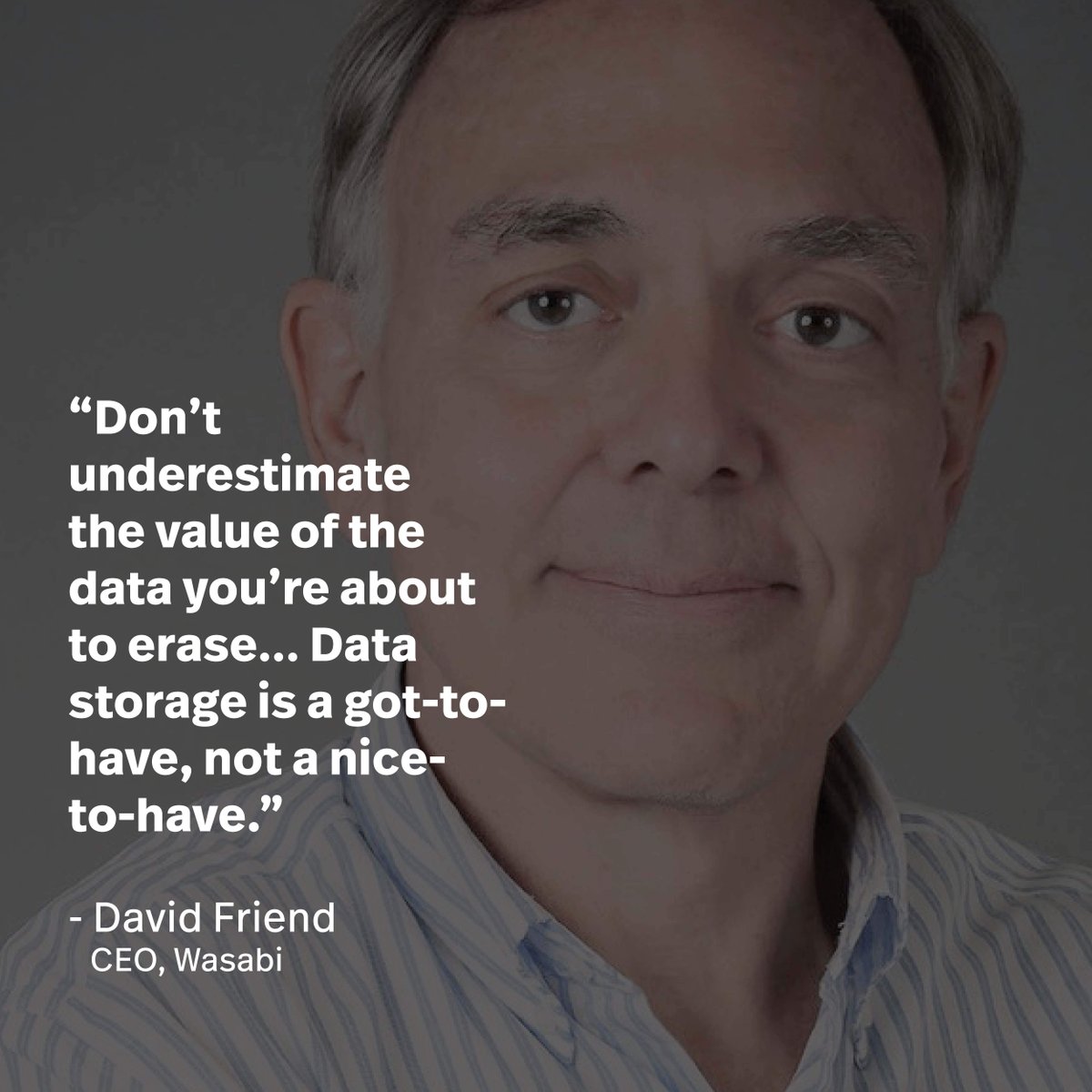 verytechnology_'s tweet photo. What a great opening keynote for #ConnectedThings2020 from @Wasabi_Dave of @wasabi_cloud! One of many key takeaways: https://t.co/JSssBCdw80