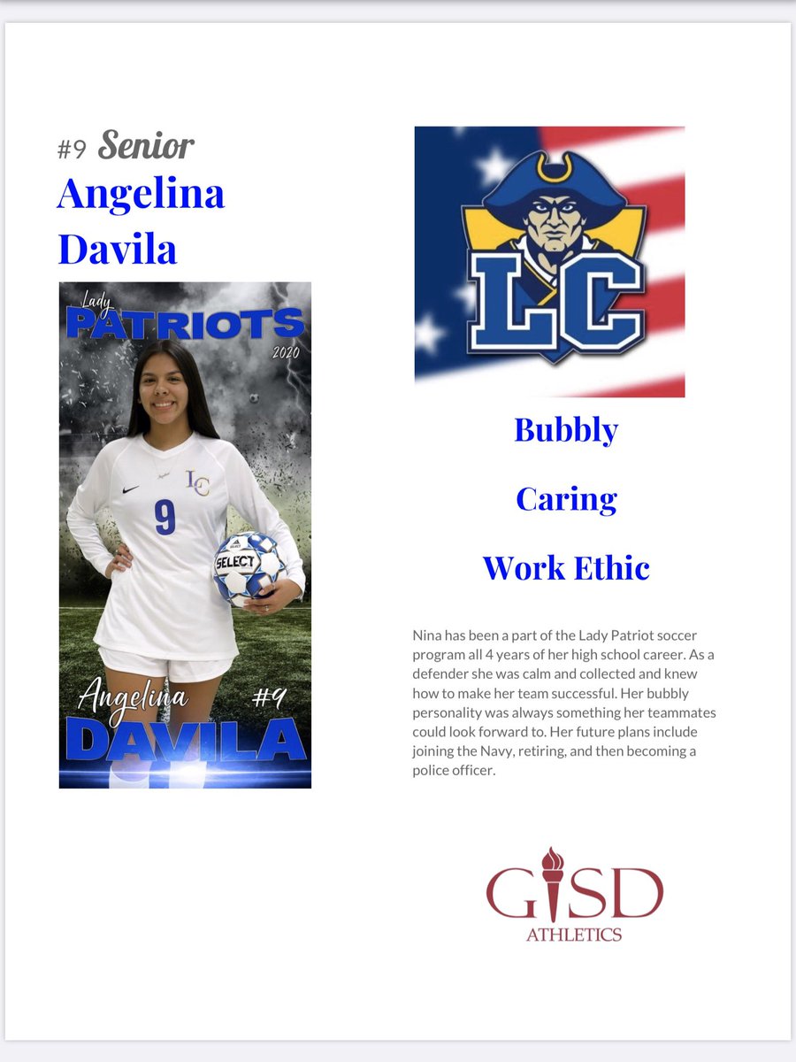 SENIOR SHOUTOUT to this amazing human!! #WeAreLC #OurSeniors 😍💞💙💛⚽️