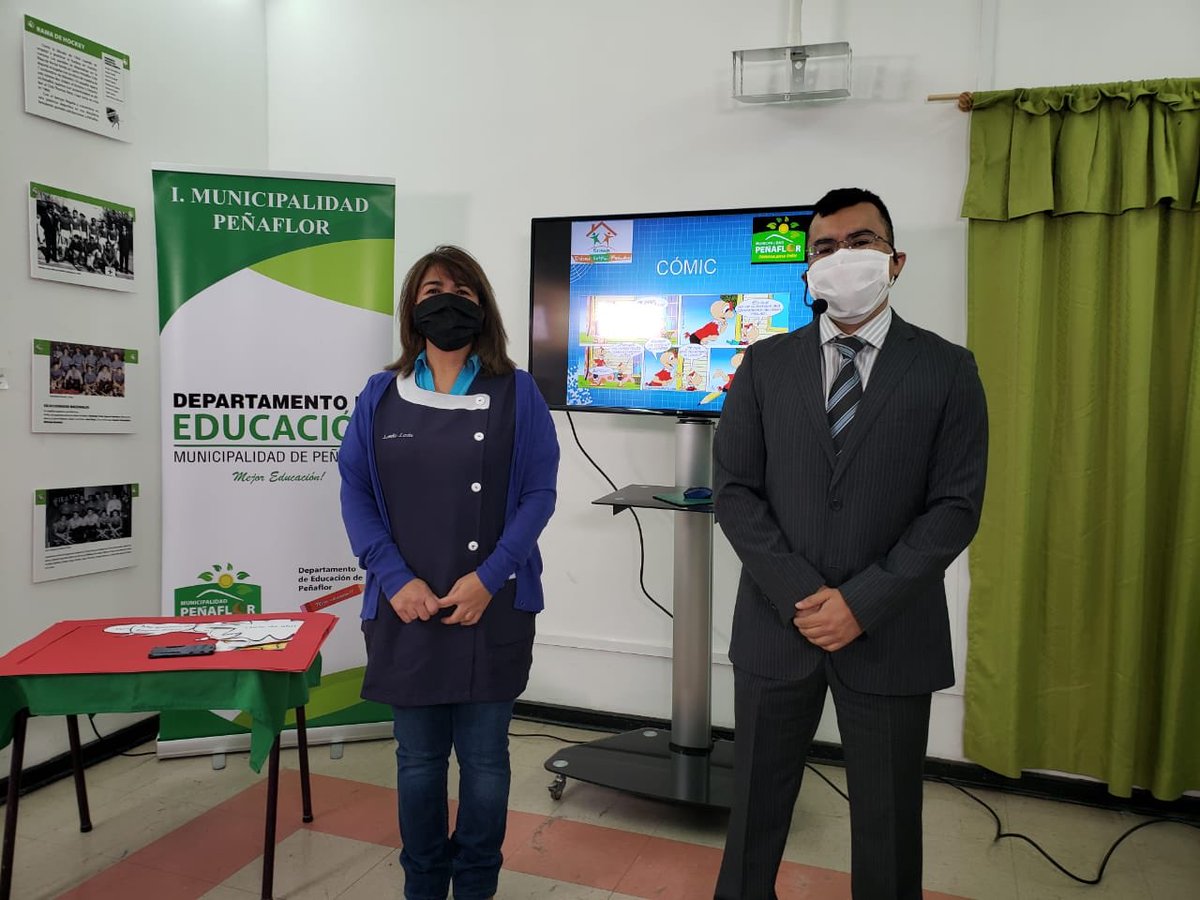 daempenaflor's tweet photo. Escuela Dolores Cattin lista para trasmisión via Facebook Live del Municipio de Peñaflor https://t.co/AqRKzQ7jqd