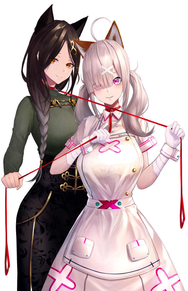 性癖コンビ 影なしverです 麦抹茶のイラスト