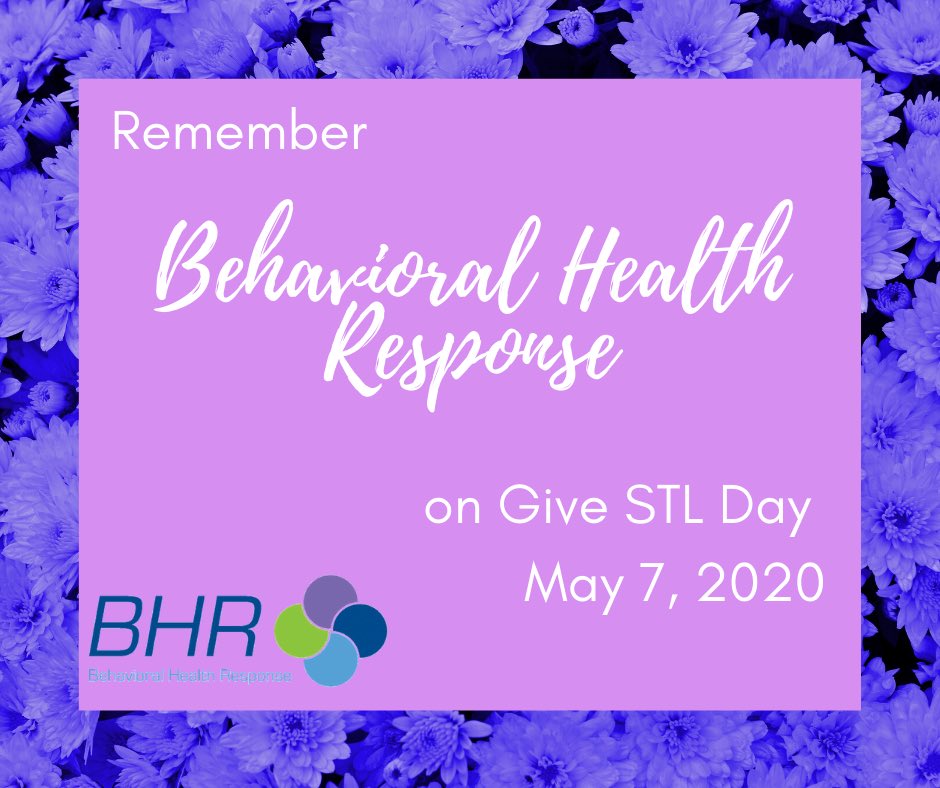 Please consider a donation to BHR. We are a dedicated group of mental health professionals who save lives everyday.                                          givestlday.org/nonprofits?key…