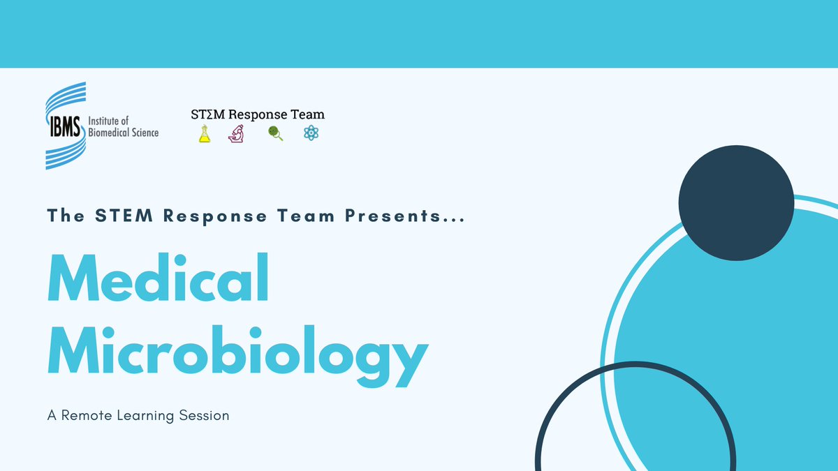 STEMResponseWLV's tweet photo. In today's learning session, I'll be chatting to you all about the vital job of a Medical Microbiologist! 🦠️

We'll also cover why it's such an essential job - especially during the #COVID19 outbreak. 😷🔬

https://t.co/cNOGf4XYsJ

@IBMScience @DrKhechara @wlv_uni #Biomed #STEM https://t.co/piHdquYKUu