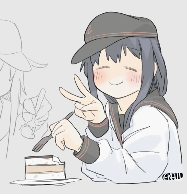 #艦これ版深夜の真剣お絵描き60分一本勝負
#艦これ版真剣お絵描き60分一本勝負_20200507 