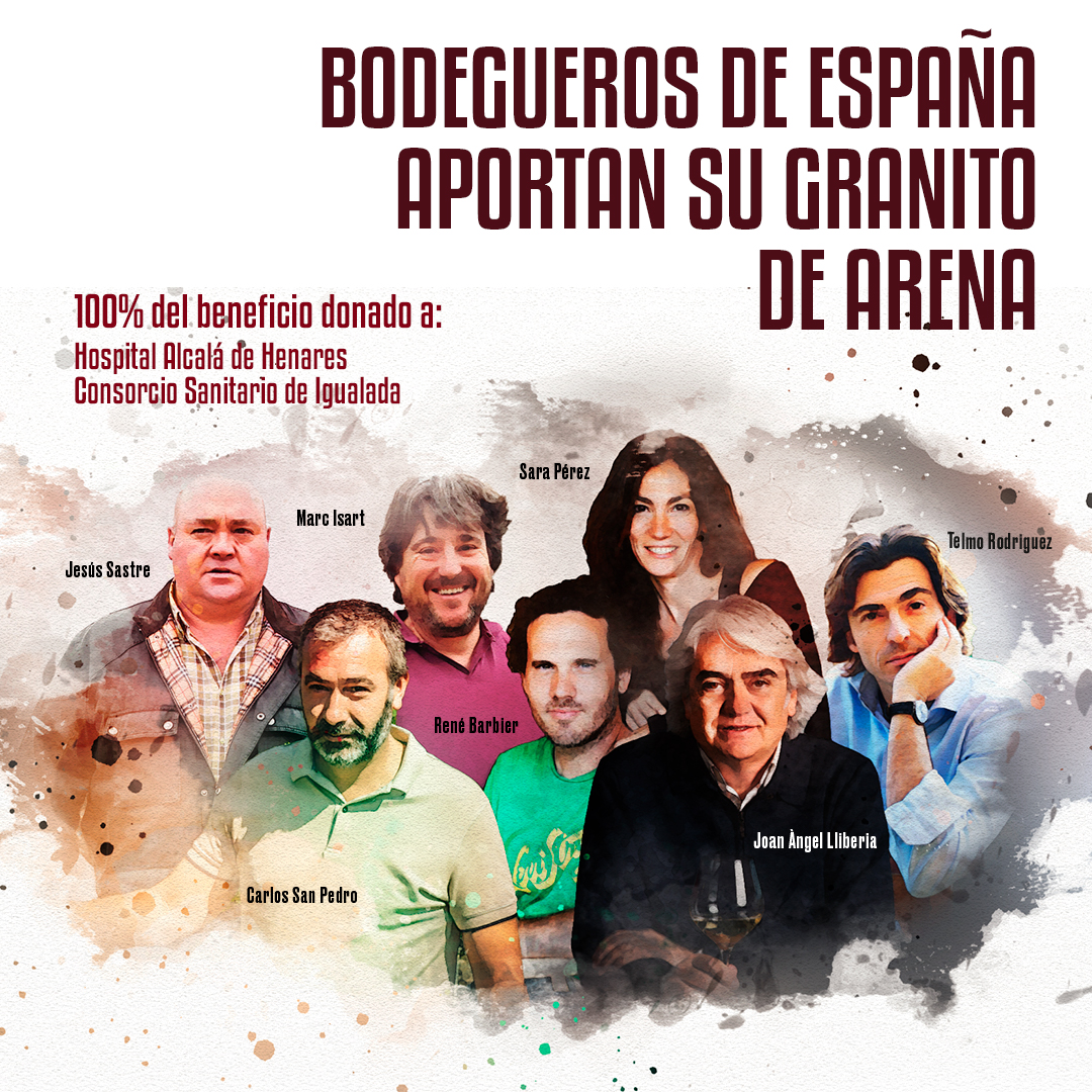 PrimerasMarcas_'s tweet photo. Bodegueros de España aportan su grano de arena para ayudar a dos zonas muy castigadas por el COVID-19.
100% del beneficio destinado a Igualada y Madrid. #coronate
➡️https://t.co/q8SVclEdN0
➡️https://t.co/RyAPca92HK
➡️https://t.co/z752zDzQBV
@decantalo_es @vinissimus @aporvino https://t.co/4tnmVHRTB6