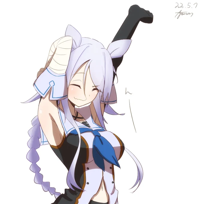 背伸び海風
#艦これ版深夜の真剣お絵描き60分一本勝負
#艦これ版真剣お絵描き60分一本勝負_20200507 