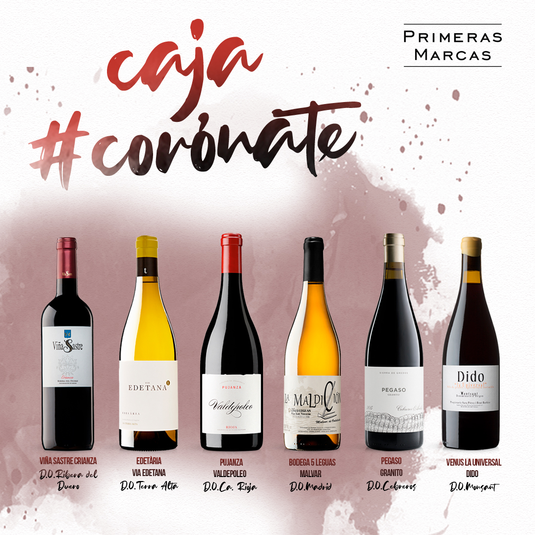 PrimerasMarcas_'s tweet photo. Bodegueros de España aportan su grano de arena para ayudar a dos zonas muy castigadas por el COVID-19.
100% del beneficio destinado a Igualada y Madrid. #coronate
➡️https://t.co/q8SVclEdN0
➡️https://t.co/RyAPca92HK
➡️https://t.co/z752zDzQBV
@decantalo_es @vinissimus @aporvino https://t.co/4tnmVHRTB6