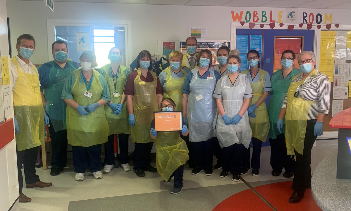 LothianSjh's tweet photo. Huge congratulations to Ward 25 who won St John's Hospital Team of The Month Award for March! This team are nothing short of exceptional! Well done and well deserved! @aristyro @AgnesRitchie8 https://t.co/tJoA0bclqH
