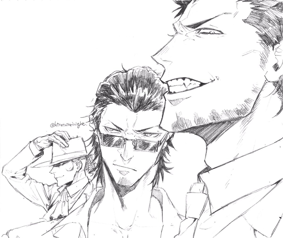 #このタグを見た人は推しの初描きと現在の絵を載せる
前も上げたが、これ。5年前………… 