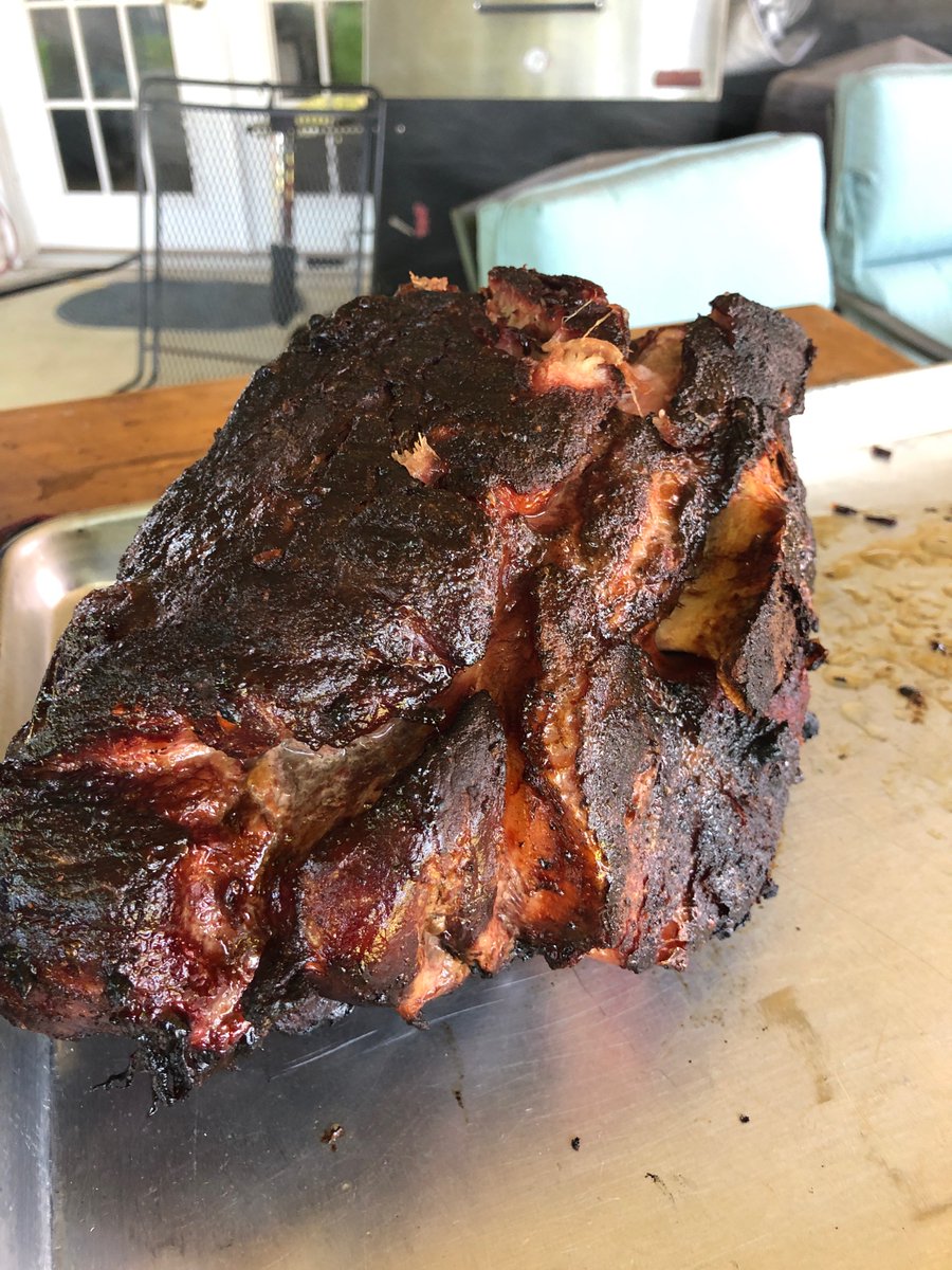 Just look at that bark!
Five hours on the Ugly Drum Smokers, Texas, that cooker just does everything right. 
Pulled pork tasted fantastic with some Crawfords SA and a nice heavy coat of Smoky Okie's Food Products Oakie Dust. 
#getchasome
#mobbqmobetta