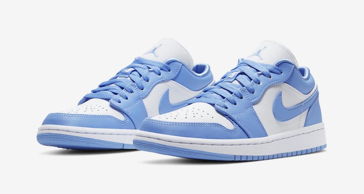SneakerScouts's tweet photo. #ad The Women's Air Jordan 1 Low 'UNC' is now available via @FinishLine! |$90| #SneakerScouts @Jumpman23 https://t.co/efFJHgfKNx https://t.co/1KHmzPB2Jl