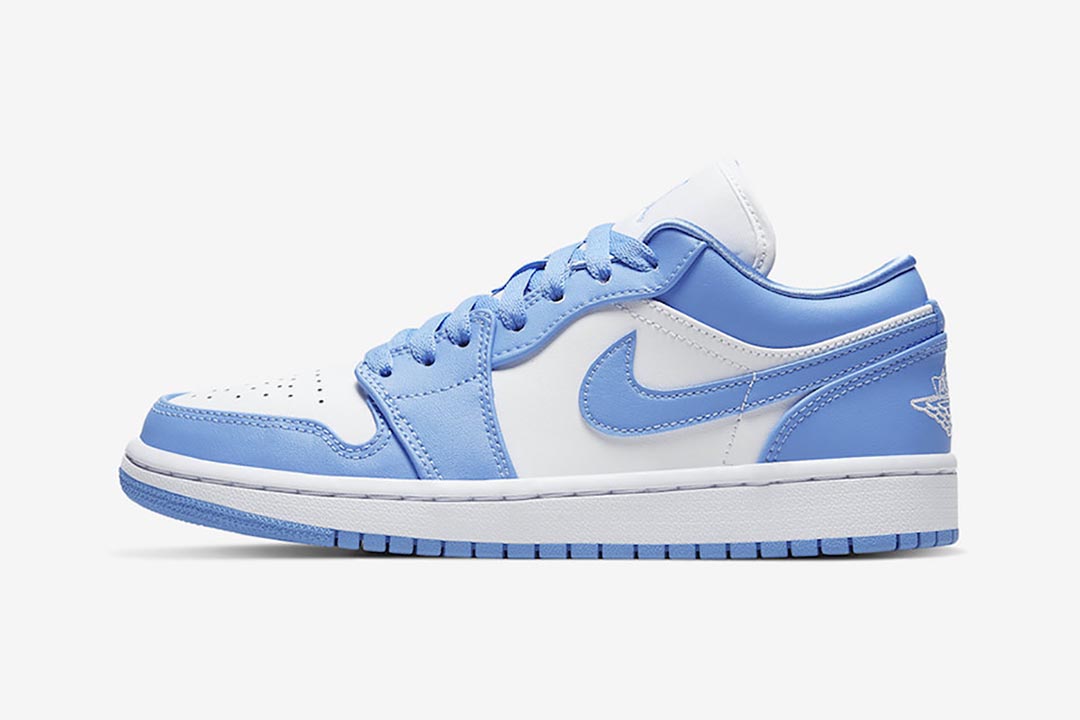 SneakerScouts's tweet photo. #ad The Women's Air Jordan 1 Low 'UNC' is now available via @FinishLine! |$90| #SneakerScouts @Jumpman23 https://t.co/efFJHgfKNx https://t.co/1KHmzPB2Jl