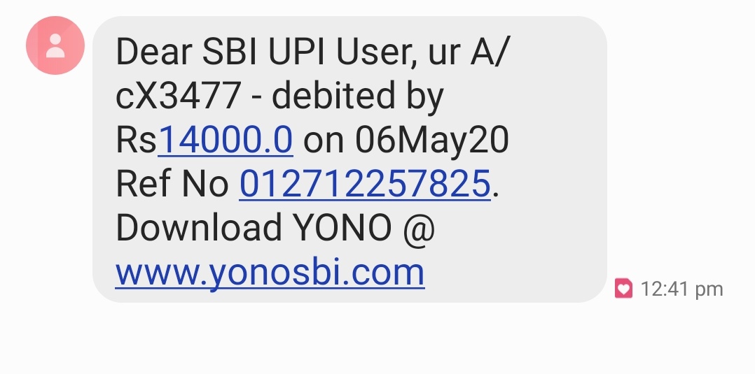 @UPI_NPCI  @NPCI_BHIM
I transferred 14000rs yesturday from Google Pay UPI to UPI zerodhabroking@hdfcbank from my SBI account. I received an sms from SBI that the amount has been debited and the same is reflected in the account statement but amount is not credited to marchant