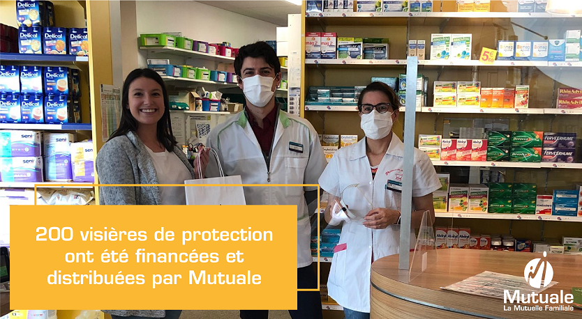 Mutuale_Mut's tweet photo. [Nos actions solidaires] Depuis le 24/04, Mutuale prend contact avec des pharmaciens, des masseurs-kiné et des infirmiers libéraux pour leur distribuer gratuitement des #visières de protection. En 4 jours, 200 visières financées par Mutuale ont été délivrées dans le Loir-et-Cher. https://t.co/ISTl9xFgrc