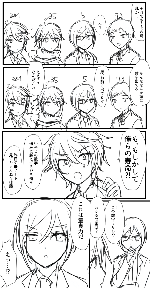 遥か昔に描いた大将組のまんが
ぜって〜清書しねえから供養しとこ 