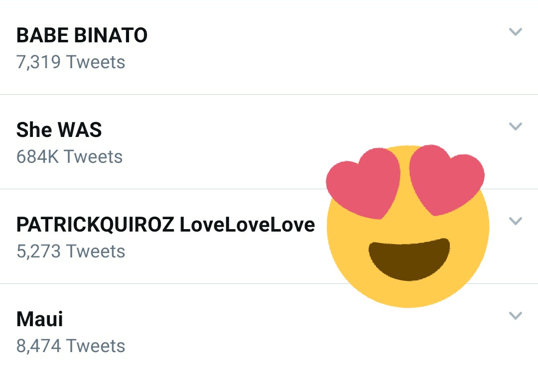 Another one. Yung ako ng ss para feel na feel ko ang saya hahah! Thank you so much sa inyong supporta ...
<a href="/patrickquiroz_/">Patrick Quiroz</a> para sau to 

SOLID PATRICK
PATVOREE
PATLIE 

 PATRICKQUIROZ LoveLoveLove