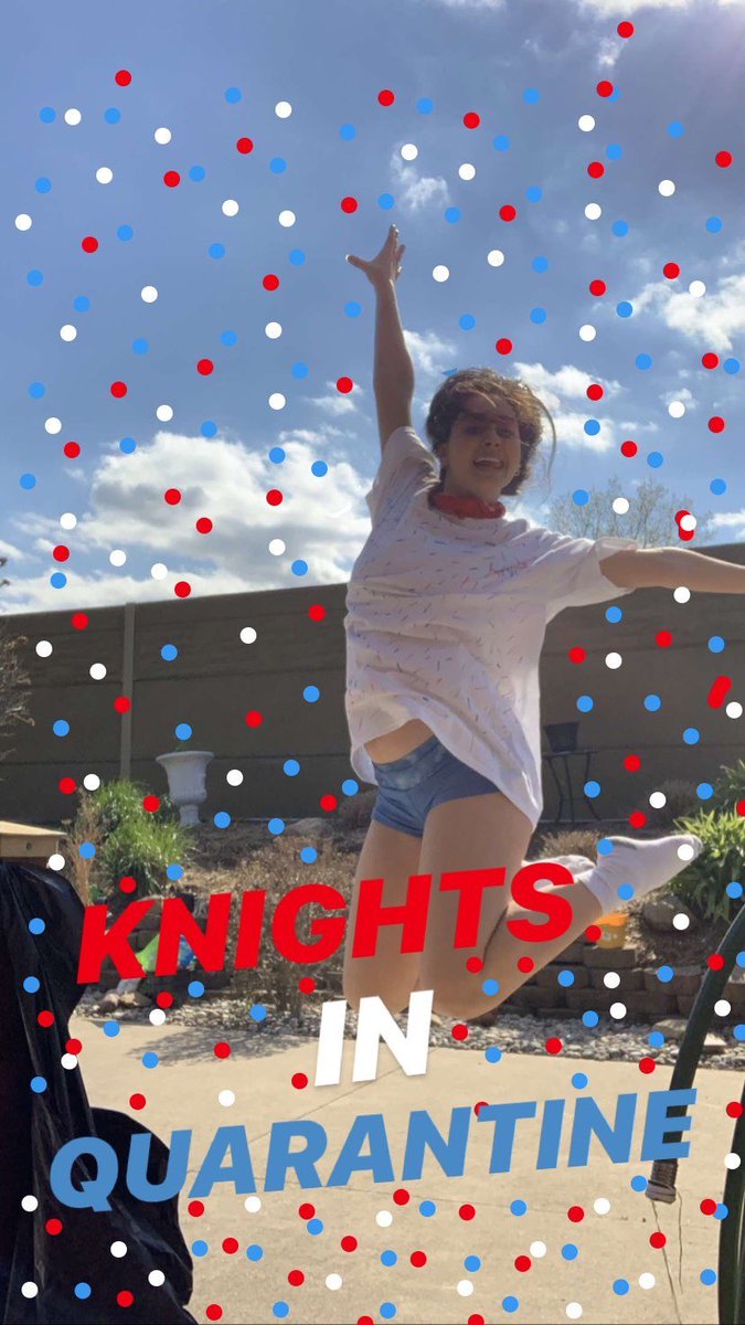 HNHKnightsLife's tweet photo. Hey knights! Here’s some spirit from the past few days, now let’s keep it going and end off the week strong! ❤️💙❤️💙 https://t.co/D2XXodBzXk