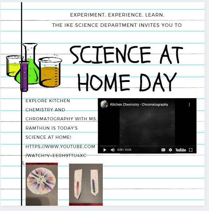 IkeSDNB's tweet photo. The Ike Science Team is at it again! Check out Kitchen Chemistry with Ms. Ramthun: https://t.co/LPhhpSdrUw https://t.co/osdY8b4SQi