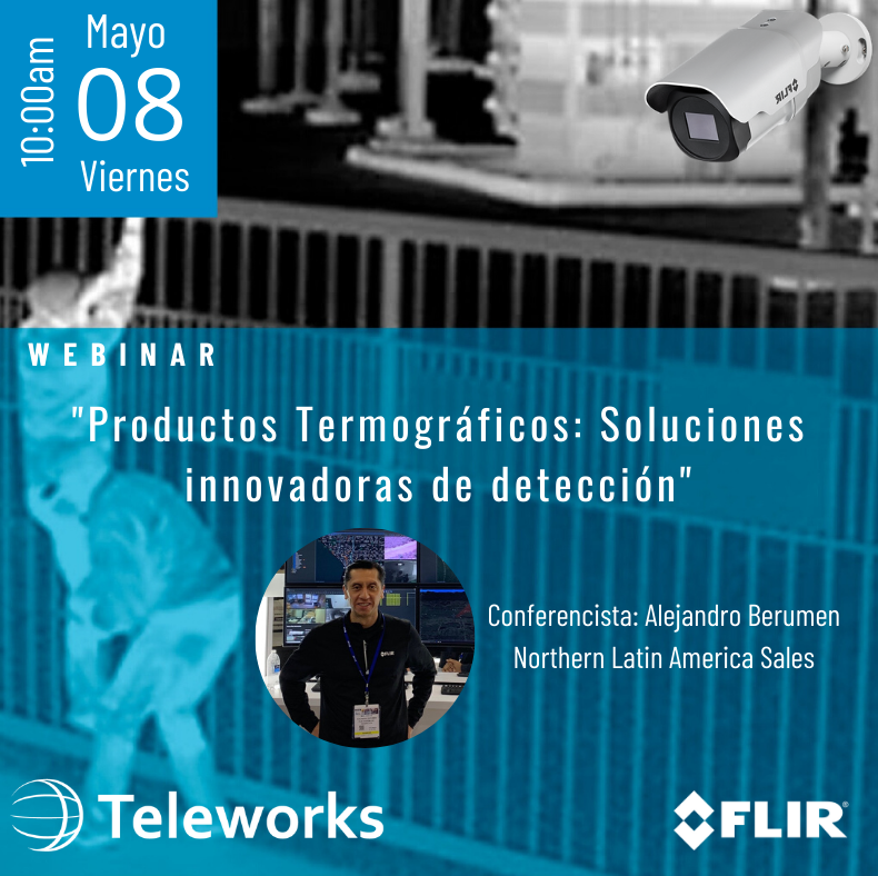 _teleworks's tweet photo. Teleworks y nuestro Partner Flir te invita al webinar: "Productos Termograficos: Soluciones innovadoras de detección"

🗓Fecha: Viernes 08 de mayo
🕙Hora: 10:00am

Para registrarte ingresa al siguiente link:
https://t.co/lL18M13K8L

#Teleworks #Flir https://t.co/fdEVaj5c4t