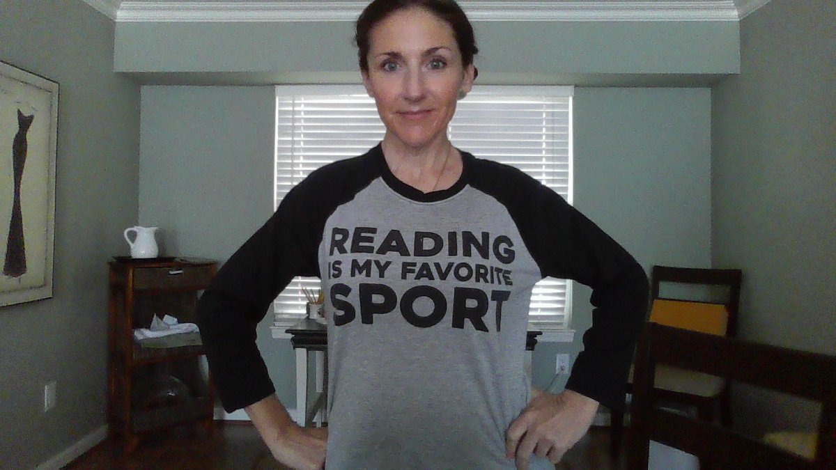 leslie_lessons's tweet image. Rocking my favorite @scholastic shirt for Google Meets today. #JustKeepReading #subtlehint #vdvflexiblelearning #allin4theville