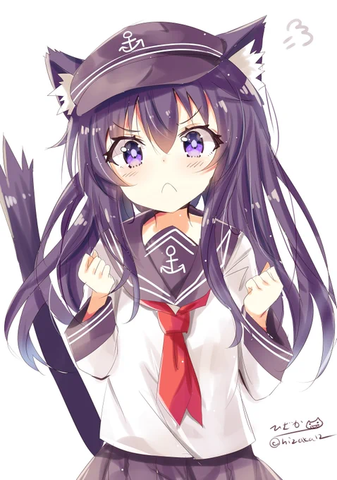 「もう!失礼しちゃうわ」プンスコ猫耳暁
#艦これ版深夜の真剣お絵描き60分一本勝負
#艦これ版真剣お絵描き60分一本勝負_20200507 