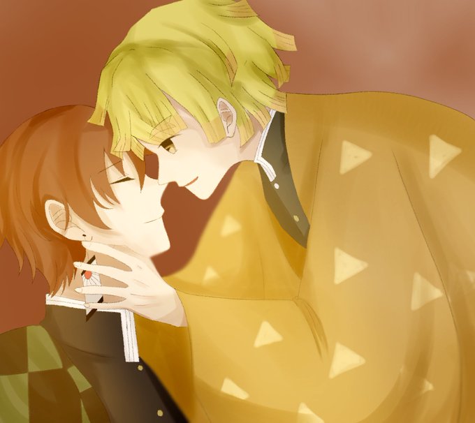 柊⚡️さんがTwitterに投稿した我妻善逸(鬼滅の刃)のイラスト。