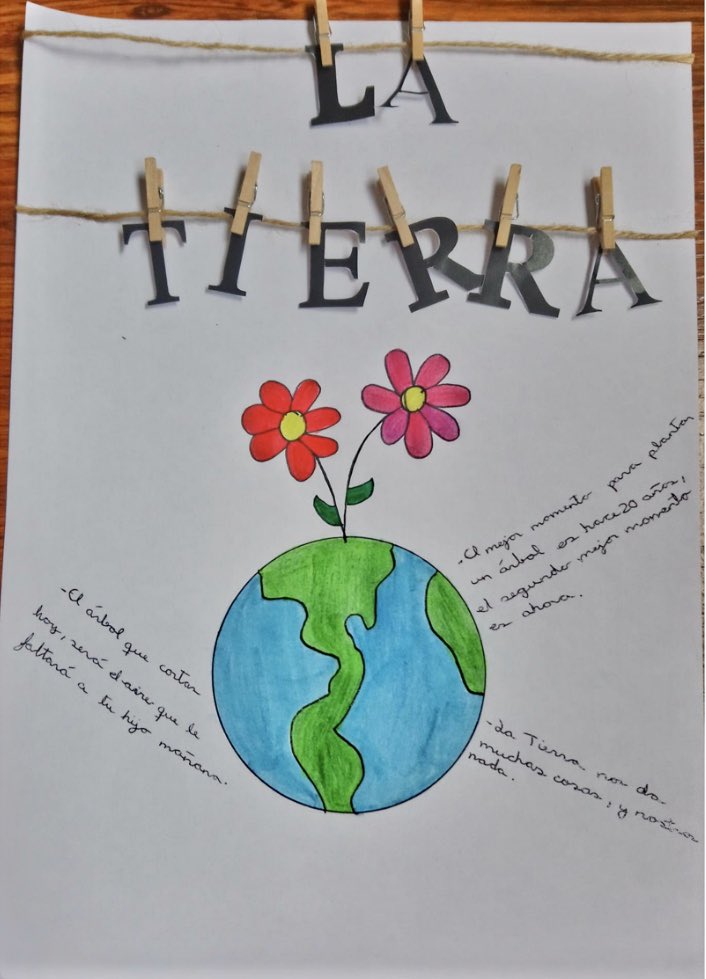 IesGustavo's tweet photo. 🌍Nuestros alumnos de 1ESO se suman a la celebración del Día de la Tierra para concienciarnos de la importancia de cuidarla. 🌎❣️#Algete #DiaDeLaTierra  #Educacion #Envinronment #CuidaDelPlaneta https://t.co/066z84gfAN