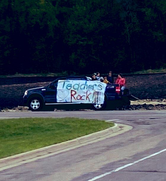 karabrandt's tweet photo. My heart is so full seeing all the students and families of Raven Stream Elementary! They are the reason I teach. #teacherparade #distancelearning https://t.co/Dx6K8Mgcqe