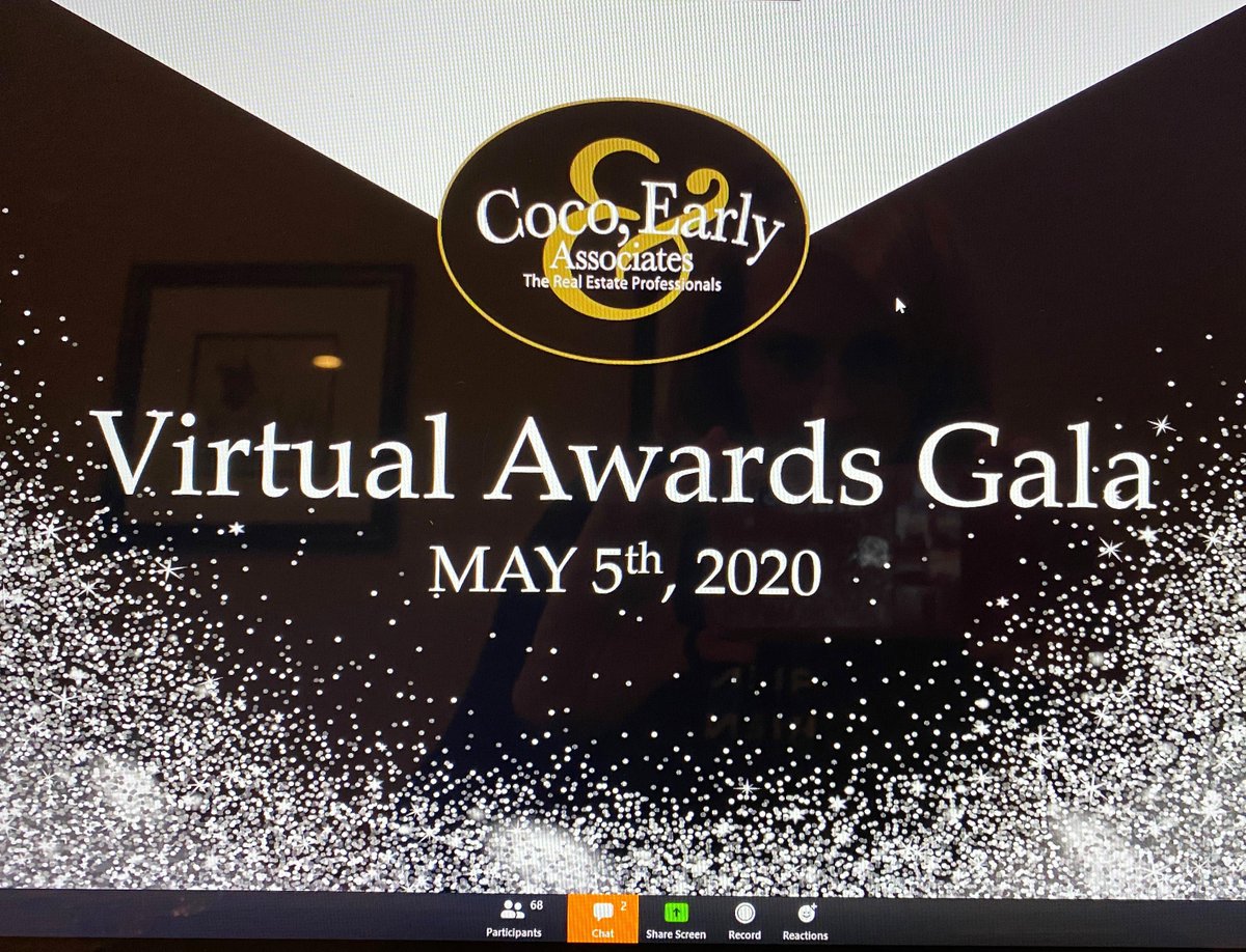 CocoEarlyRE's tweet photo. Since we couldn't be together physically, we held our Annual Awards Gala virtually! So much excitement & so many positive vibes! No doubt, this event proved that we ARE in this together! Congratulations to our incredible agents! #cocoearlyRE #yourgotorealestateprofessionals https://t.co/Dq2ksSsFIR