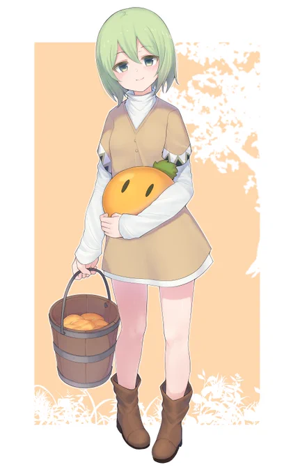 4年ぶりにパイングミちゃんの立ち絵更新した.....4年前の...( 