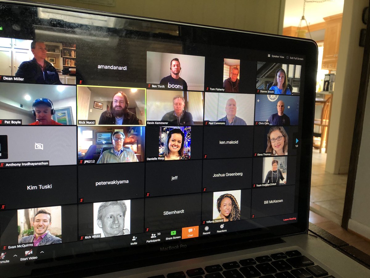 PhilaPACT's tweet photo. We’re “sitting down” w/ @ricknucci @Guru_HQ learning his #SaaS #CEO story in our virtual #PACTsaas Roundtable sponsored by @boomi @EisnerAmper @flexential @JustworksHR @griffinfinance1 @Pepper_Law @tstweets @ORSPartners @SAP @WellsFargo https://t.co/05Hecrb6x4