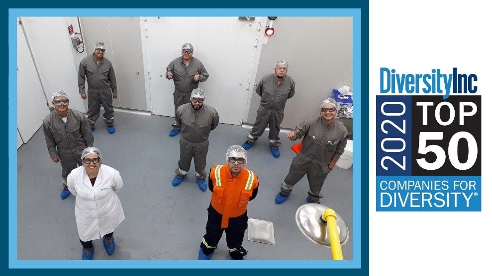 Ecolab's tweet image. We’re determined to build the best #ECLteam so we can make the world cleaner, safer and healthier. And we’re honored to be one of the Top 50 Companies for Diversity by @DiversityInc. Thank you to all our team members who make Ecolab a great place to work. bit.ly/2WCmsCC