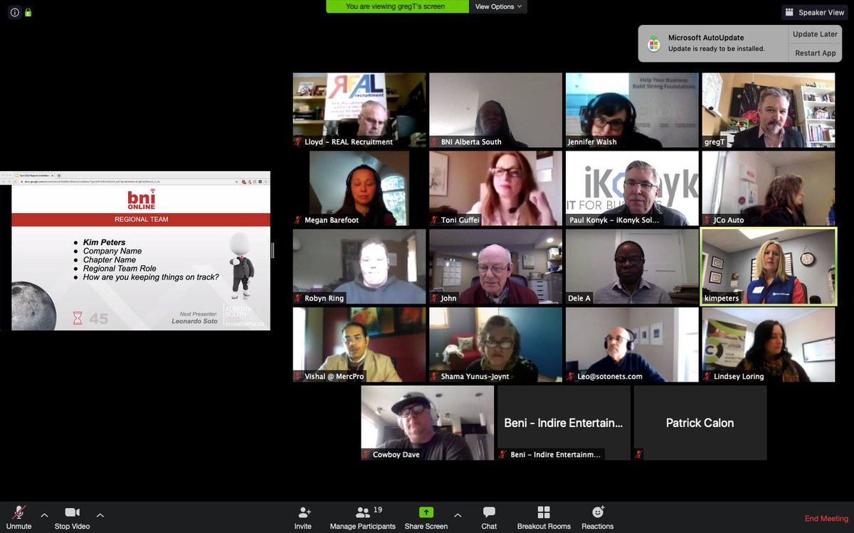 BNICanada's tweet photo. A huge shout out to our BNI Canada Regional Teams! They work hard to support their chapters &amp; launch new ones. @BNI Alberta South - Canada members really step up to the plate to when it comes to #GiversGain. Thanks for all you do! 👏#BNINowMoreThanEver #BNIonline #BNIAlbertaSouth https://t.co/CsSCFoHU8t