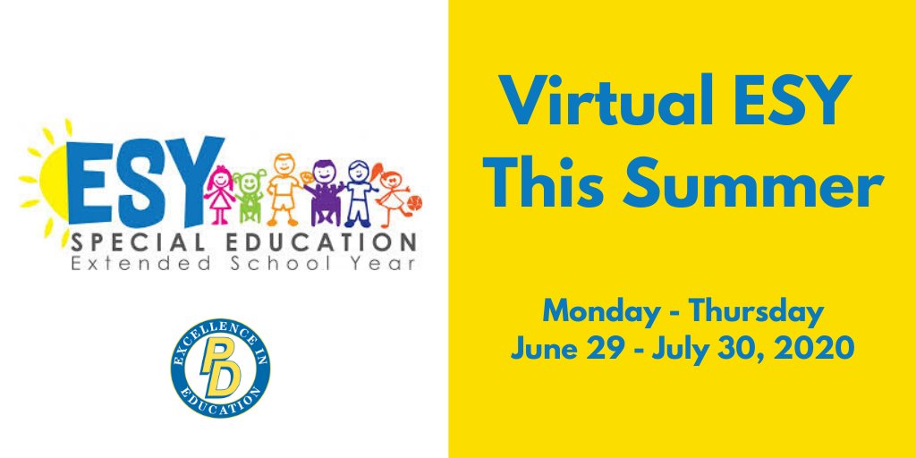 PennDelco's tweet photo. The Penn-Delco School District is moving to a virtual ESY platform this summer.  Families of students with disabilities can get more information at https://t.co/nzxWCER0sY https://t.co/wH5o5SfKaJ