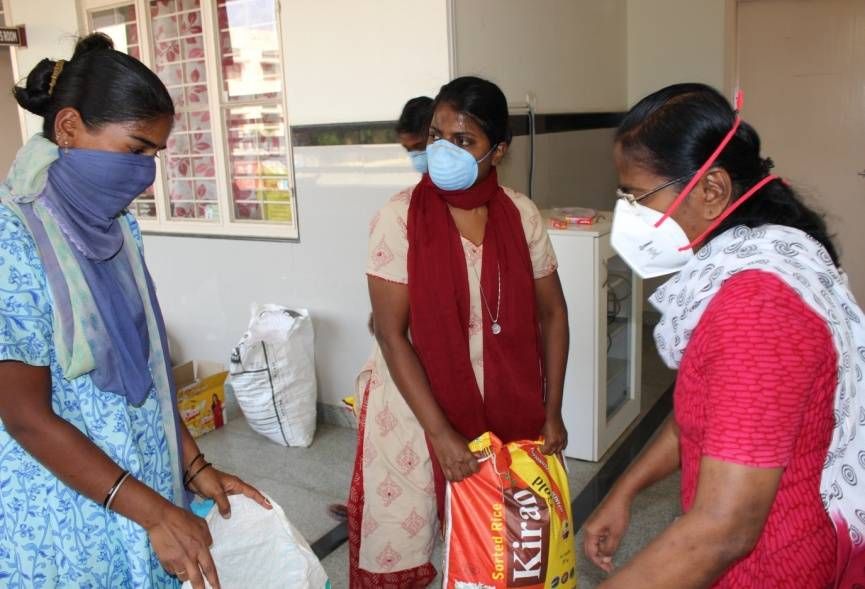 Through food distribution to the hungry, designing and sewing PPEs, stocking medicines, awareness campaigns, and offering online counseling, the Sisters of Charity of Nazareth continue their ministries as they adapt to the new normal.