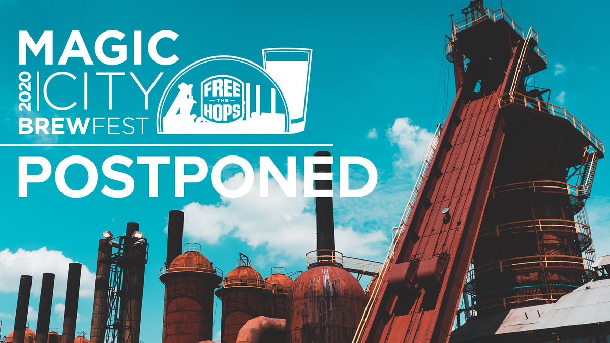 freethehops's tweet photo. We kept our fingers crossed, but it wasn't enough, unfortunately. We are postponing this year's Magic City Brewfest, originally scheduled for June 6, but we plan to host it later this year. #craftbeer #ALbeer
https://t.co/HRewJyZLtl https://t.co/sKm83uLPFk