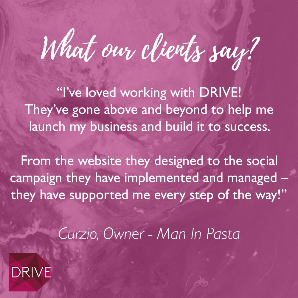 makeitDRIVE's tweet photo. A really lovely testimonial from Curzio, an Italian chef with whom we supported through the launch of Man In Pasta 🍝

#Marketing #DigitalMarketing #MakeItDRIVE https://t.co/qTf3FO4yX2