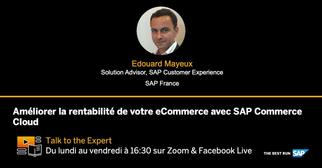 constance_lb's tweet photo. Vous souhaitez améliorer la rentabilité de votre eCommerce ? Voici un webinar à ne pas manquer avec l'excellent Edouard Mayeux, solution advisor SAP CX !! https://t.co/Wv9ib4fE3b https://t.co/fHxFpA3kcC
