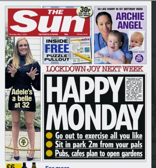 lapsedCatholic's tweet photo. I can’t imagine how Shitty it must feel to be someone who has lost a loved one to this virus to wake up and read this headline. #KeepTheLockdown https://t.co/efnVxmwkk6