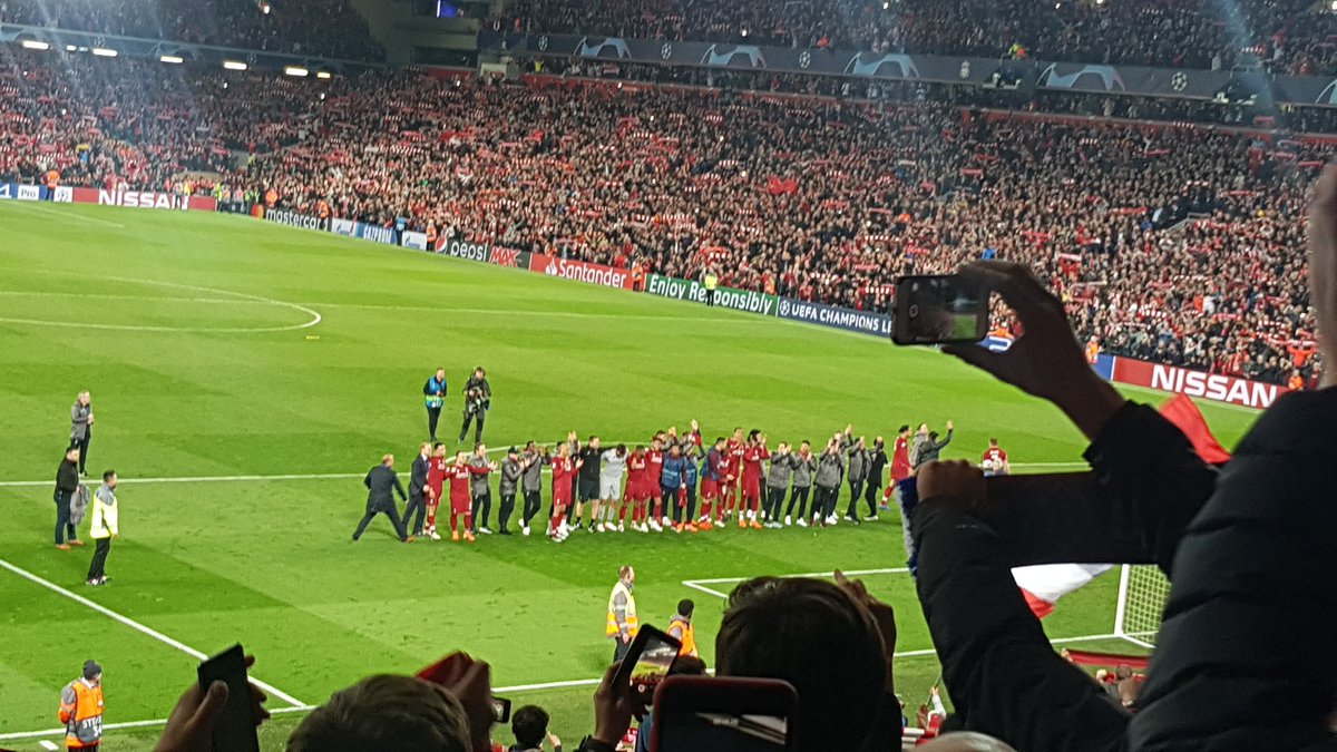 ynwa71's tweet photo. Our greatest Anfield night .
Thought we'd have the same high this Sunday but alas. We'll return soon once this is all over ๐
#Liverpoolfc #barca #UCLThrowbacks https://t.co/8HtENQOn3I
