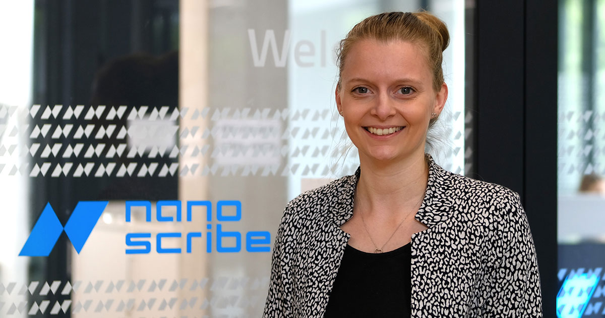 NanoscribeGmbH's tweet photo. We are happy to welcome @alena_kiba Alena Kirchenbauer to our Marketing Communications team. Because communication is more important than ever these days, we keep you up to date with valuable information about 3D Microfabrication for #microoptics, #photonics, #lifesciences & more https://t.co/eZ7C6EdrAT