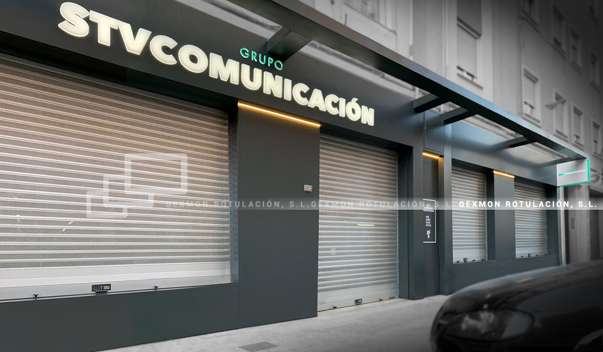 GEXMONRotulacin's tweet photo. #fachada realizada en #composite #dibond y #corporeos #iluminacion #LED para @stvcomunicacion en #Valencia #rotulacion #rotulos #diseño #arquitectura https://t.co/v9a0KzFlSV