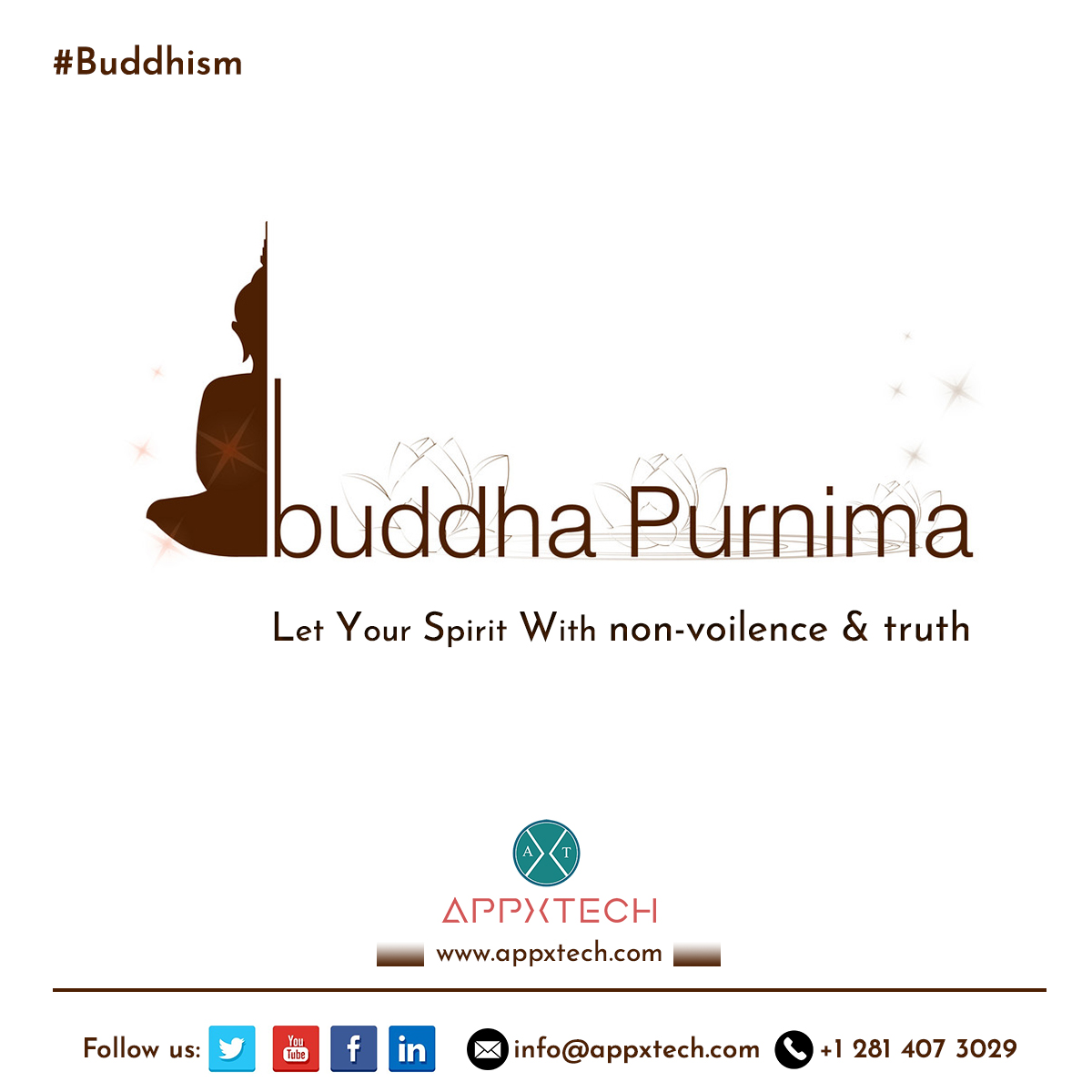 Appxtech1's tweet photo. Happy Buddha Purnima

Let your spirit with non-violence and truth......

#Buddhism #HappyBuddhaJayanti #Buddhapurnima2020 https://t.co/g6MKMiARfd
