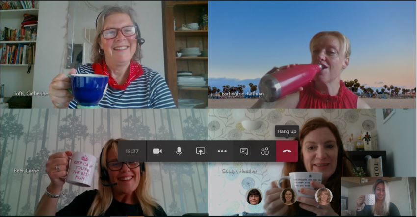 WiltsLearning's tweet photo. 🦵Kick starting this morning with the OD team having a virtual coffee catch up! ☕️ Pick up the phone, or ping a message, just to see how someone else's day is going!📞📲#thursdaymorning #Wellbeing #virtualmeetings #remotelearning https://t.co/bY2GTPPHFv