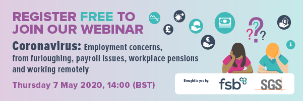FSBWarksandCov's tweet photo. Last call join us at 2pm for our next Coronavirus webinar on employment concerns ๐ฉ๐ฝโ๐ป
Tweet us your questions using #FSBhelp and register at: https://t.co/ZDg0gyET6A https://t.co/UDHZ1MuESG