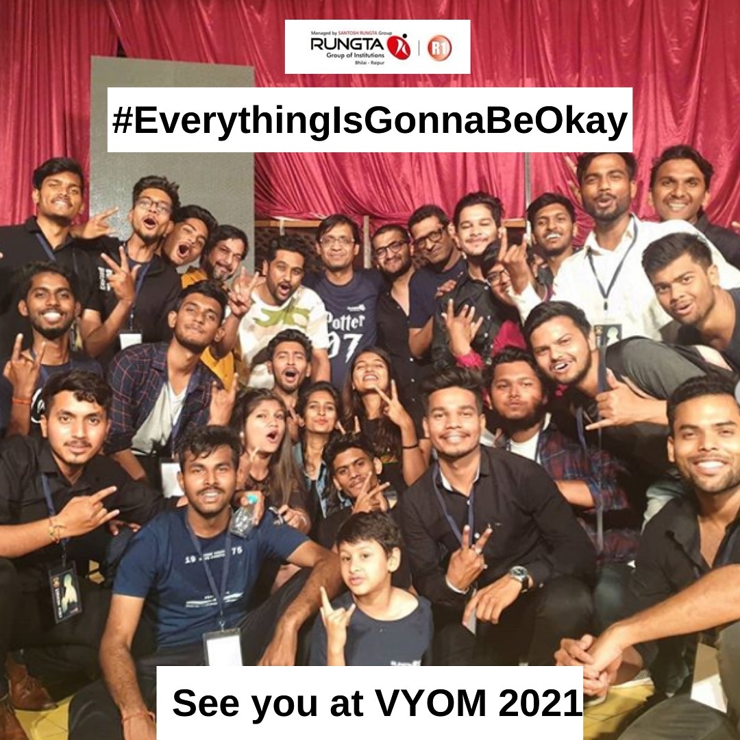 Rungtauniv's tweet photo. We know you miss being at the campus, you miss the VYOM.
Don't worry this lockdown is not forever.
#EverythingIsGonnaBeOkay #Vyom2020 #CollegeEvent #Event #RungtaR1 #campuslife #campusclick #rungtacollege #missingcollegelife #missingcollegedays #lockdown #coronavirus https://t.co/A7ZmI7Fj7X
